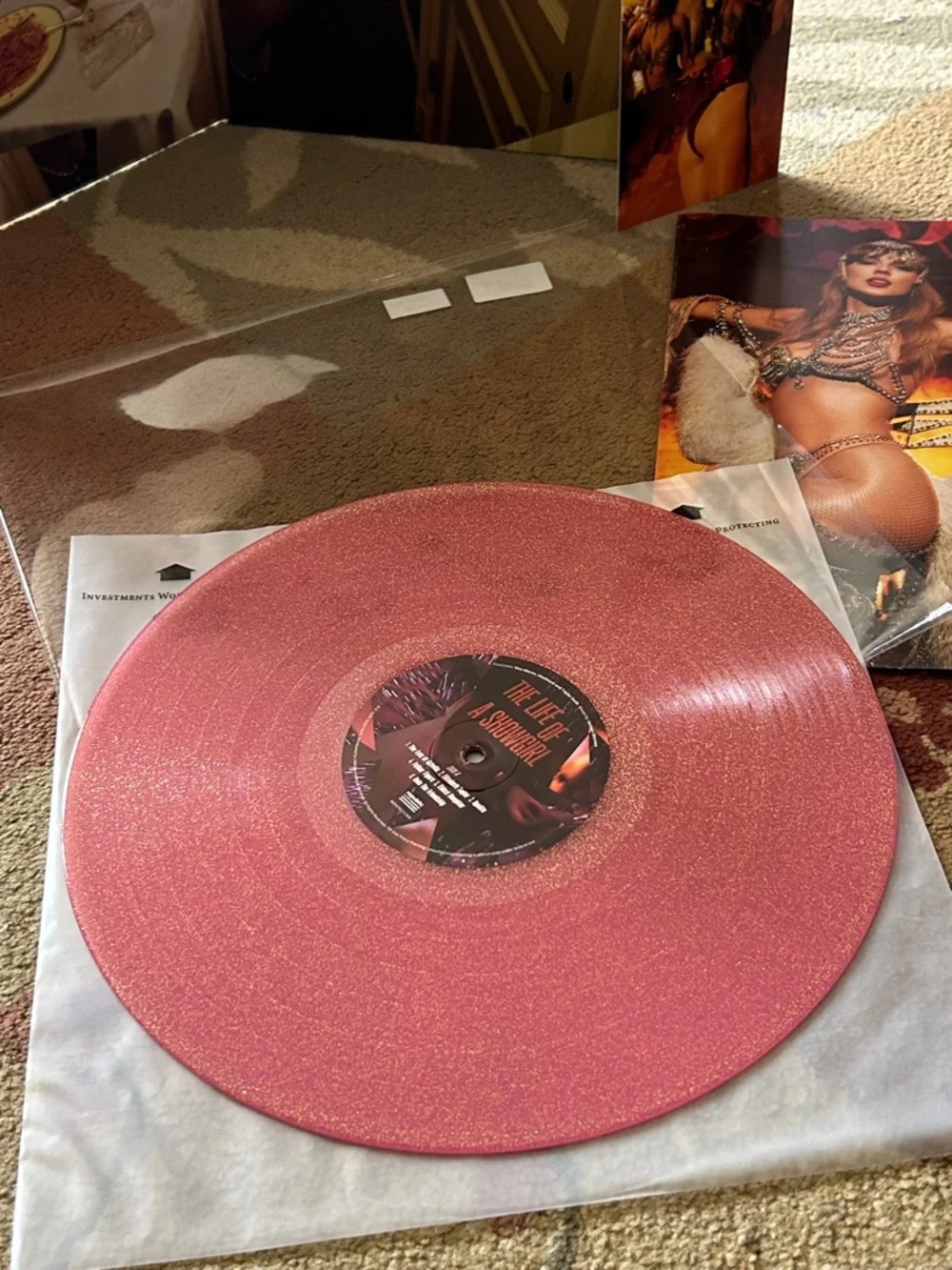 SOLD Taylor Swift The Life of a Showgirl “Sequins are Forever” Glitter Vinyl - Picture 1 of 5